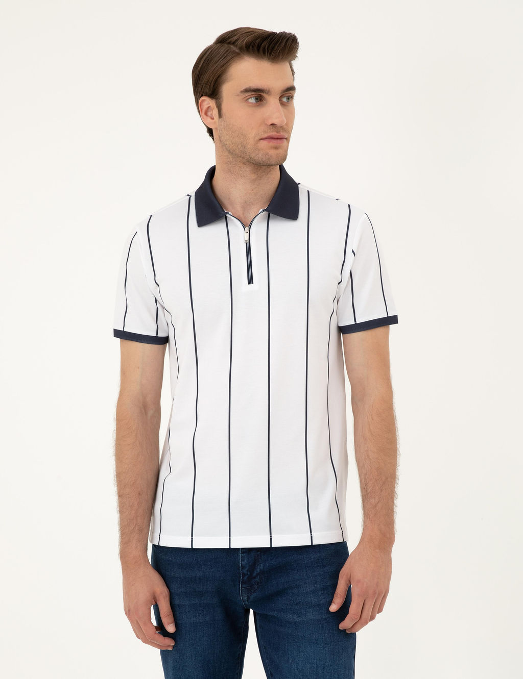 Lacivert Slim Fit Ti__rt