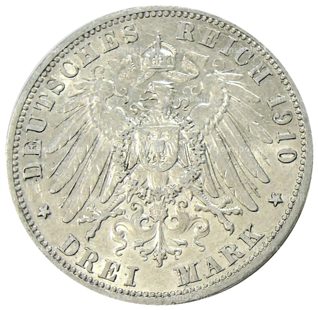 3 марки 1910 года А Германия (Пруссия)