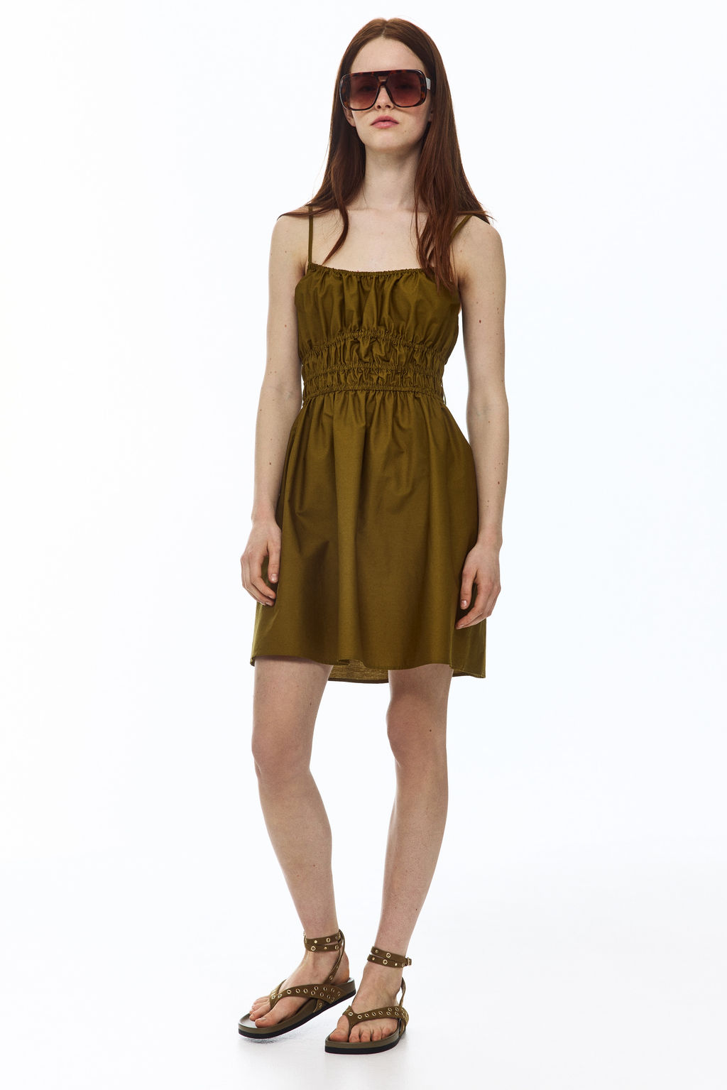 Vestido de algod?n con tirantes de lazo - H&m фото 6