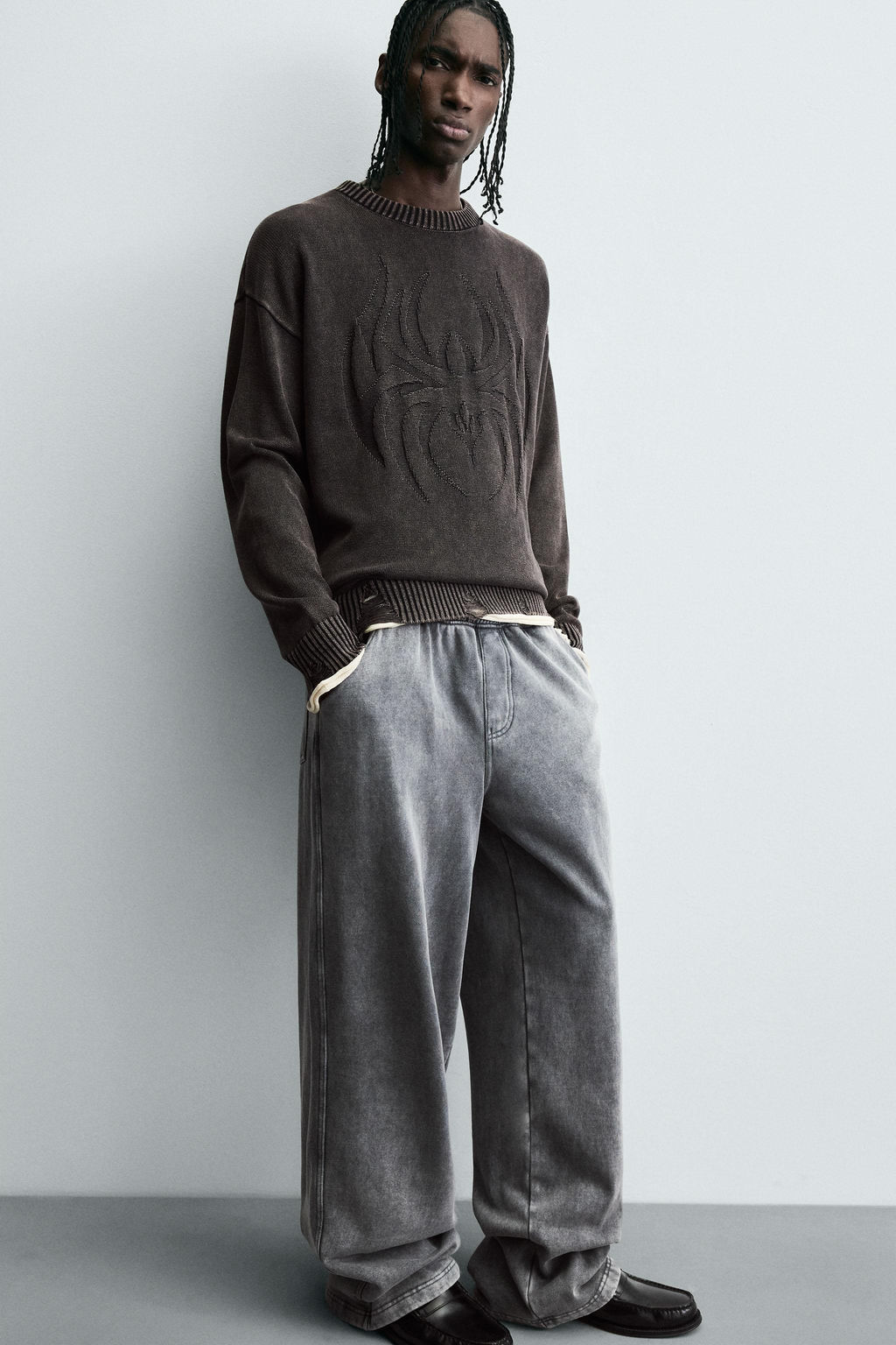 REVERSIBLE SWEATER WITH RIPPED EFFECT - Zara фото 5