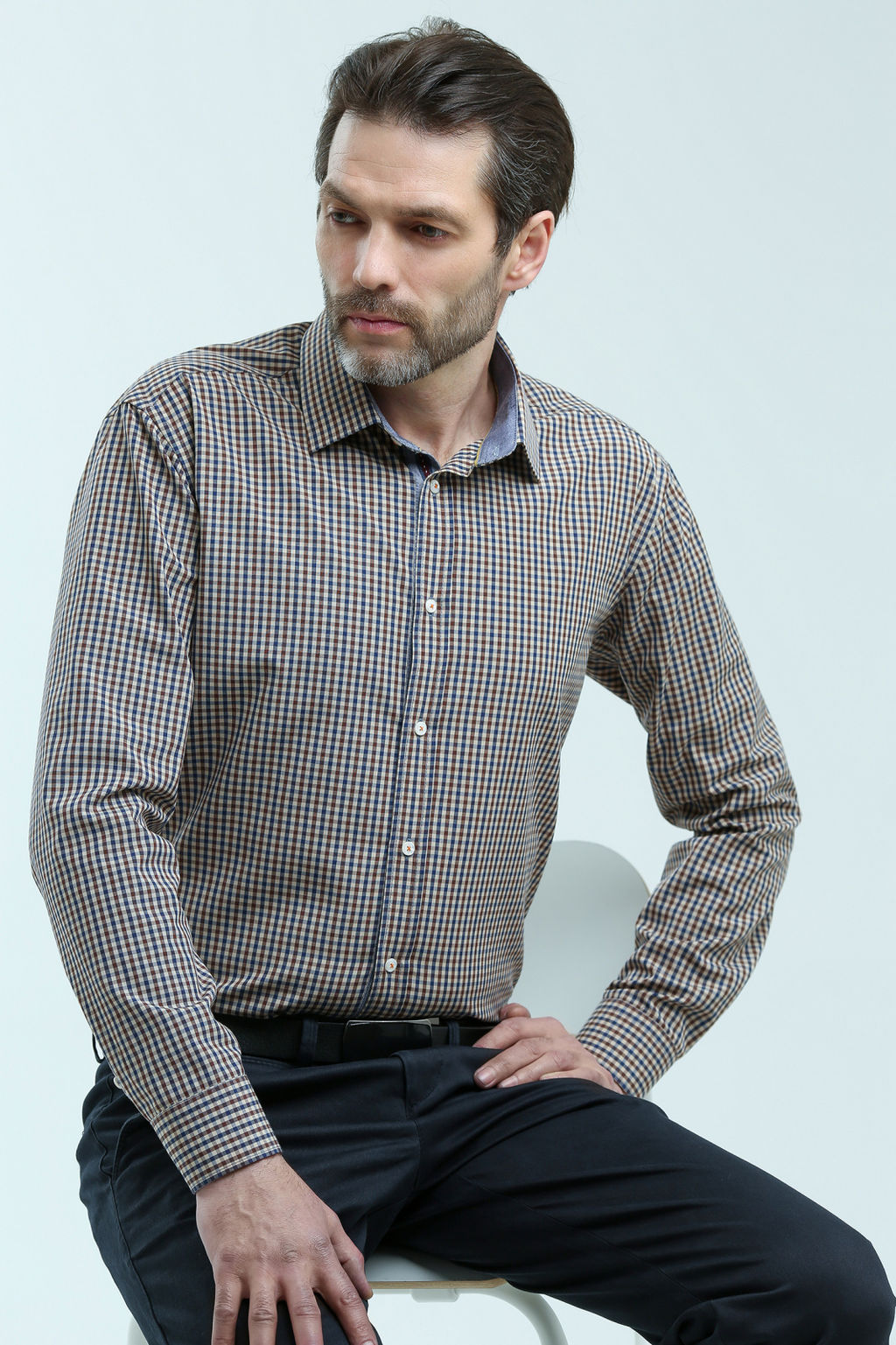 Мужская рубашка 22-56-т-02 - Nicolo angi фото 5