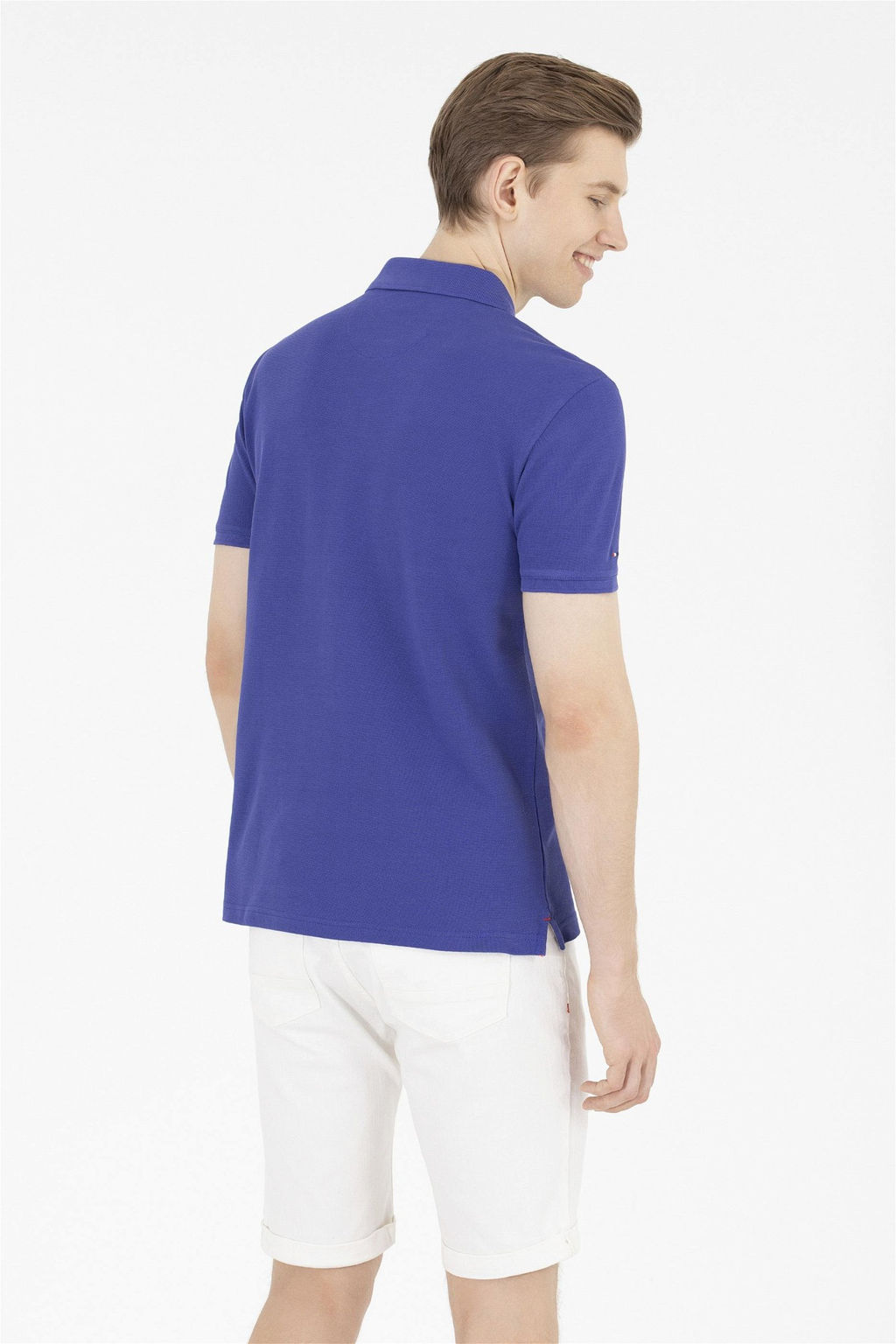 U. S. Polo Assn Мужская синяя базовая футболка с воротником-поло - U.s. polo assn фото 12