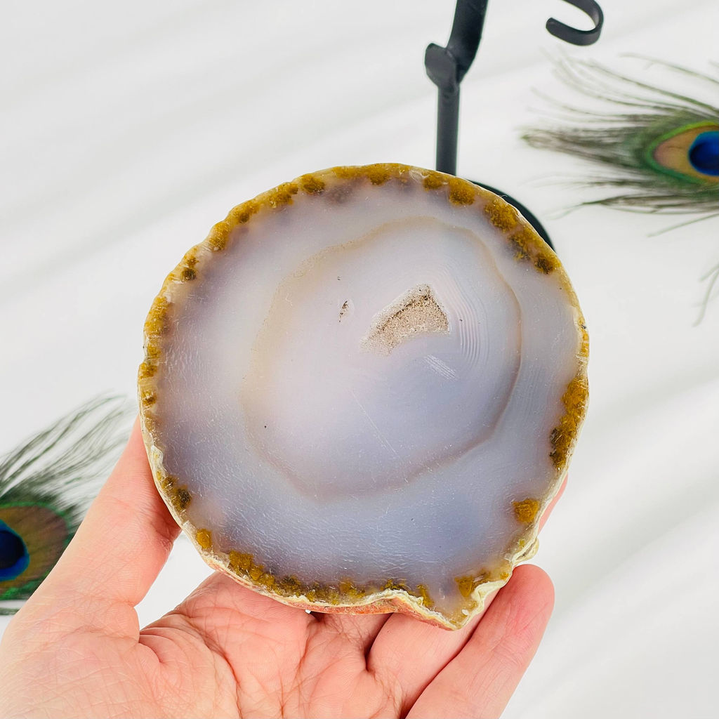 Срез Агата на подставке - Радуга самоцветов фото 2