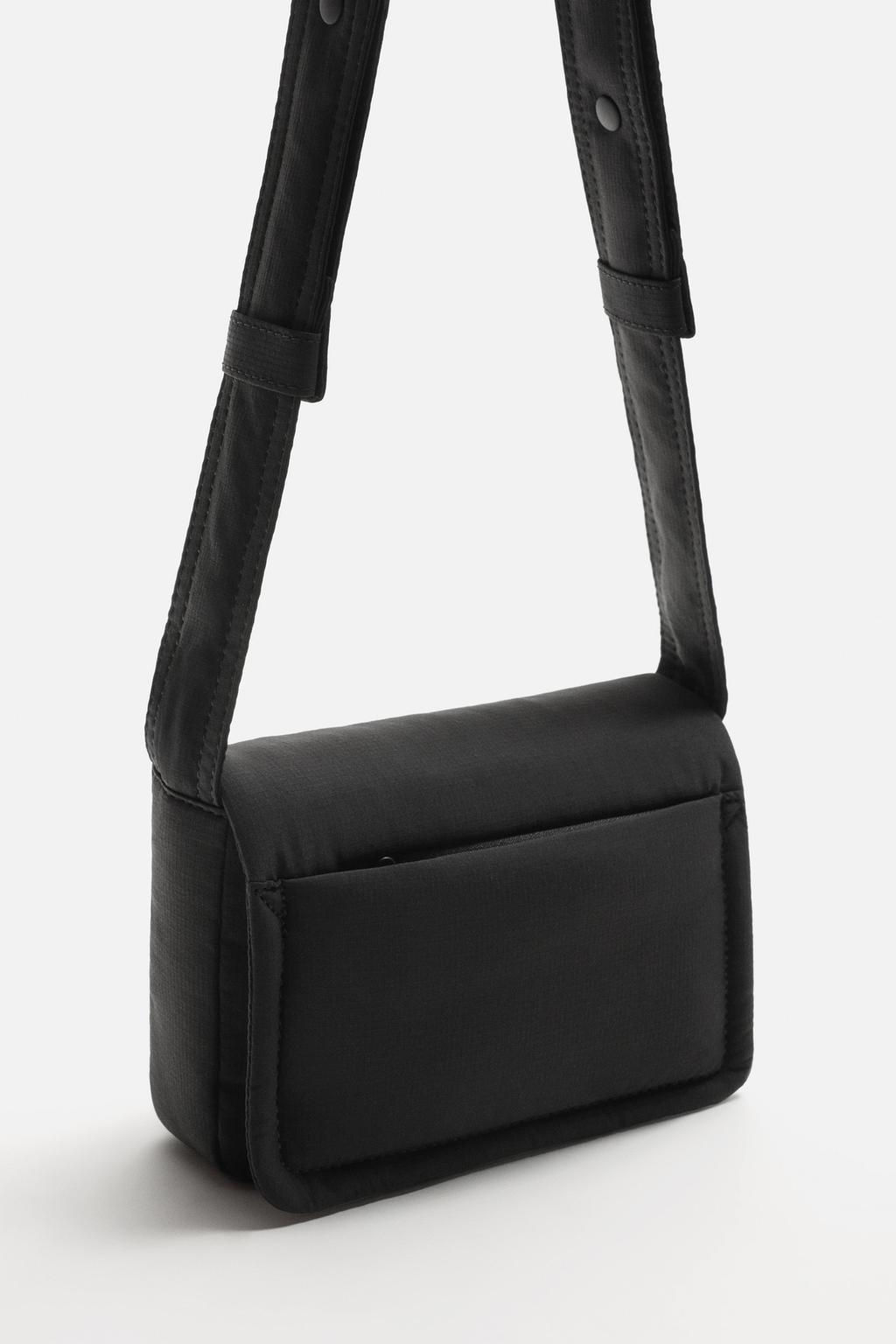 NYLON CROSSBODY BAG WITH FLAP - Zara фото 5