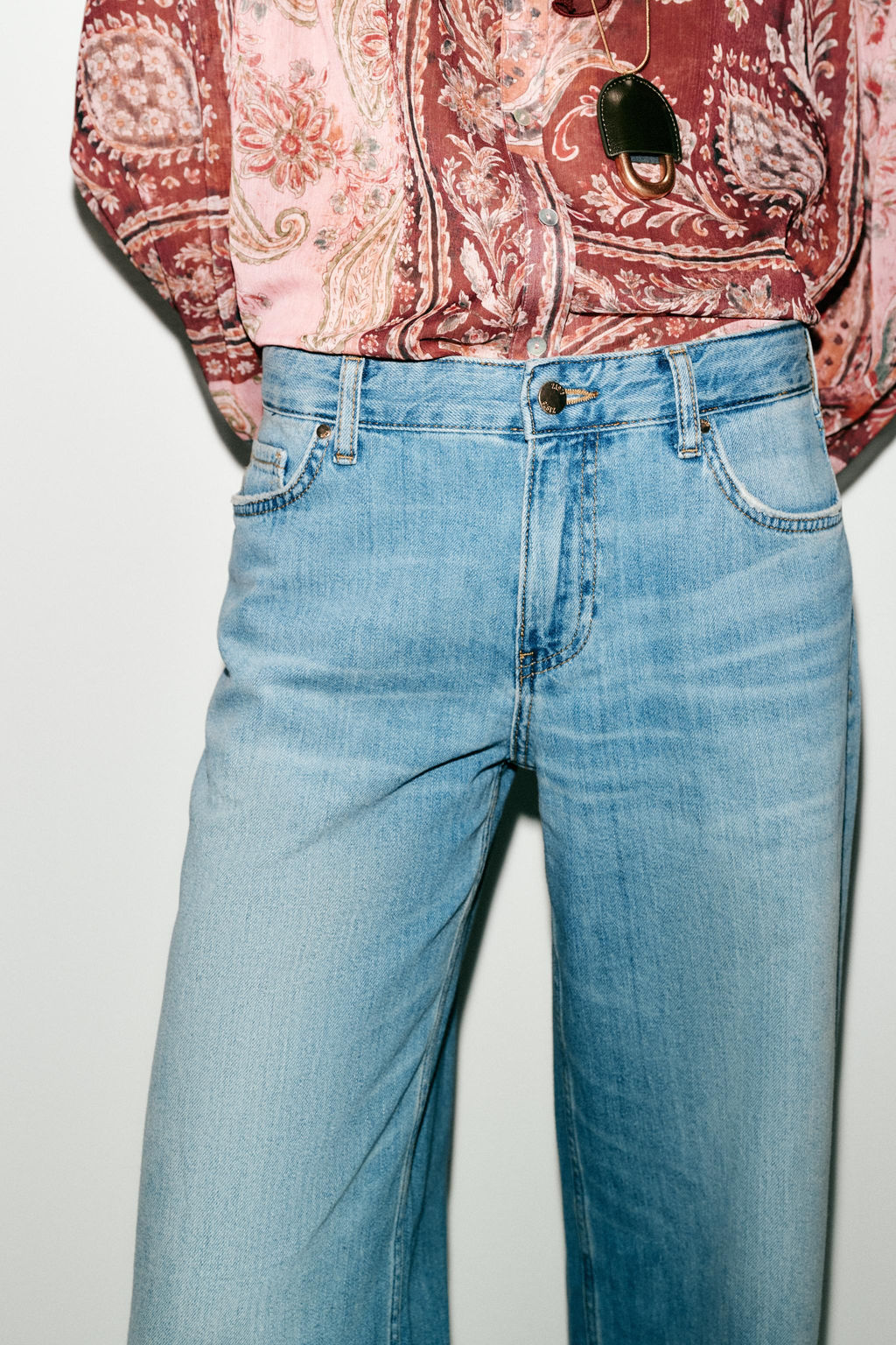 Z1975 WIDE-LEG LOW-RISE JEANS - Zara фото 14