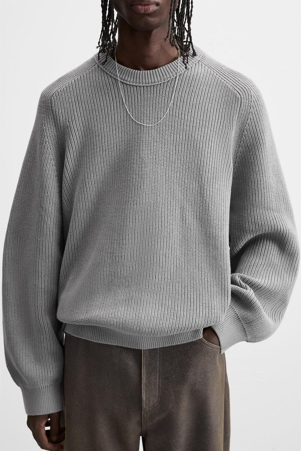 TEXTURED RELAXED FIT SWEATER - Zara фото 13