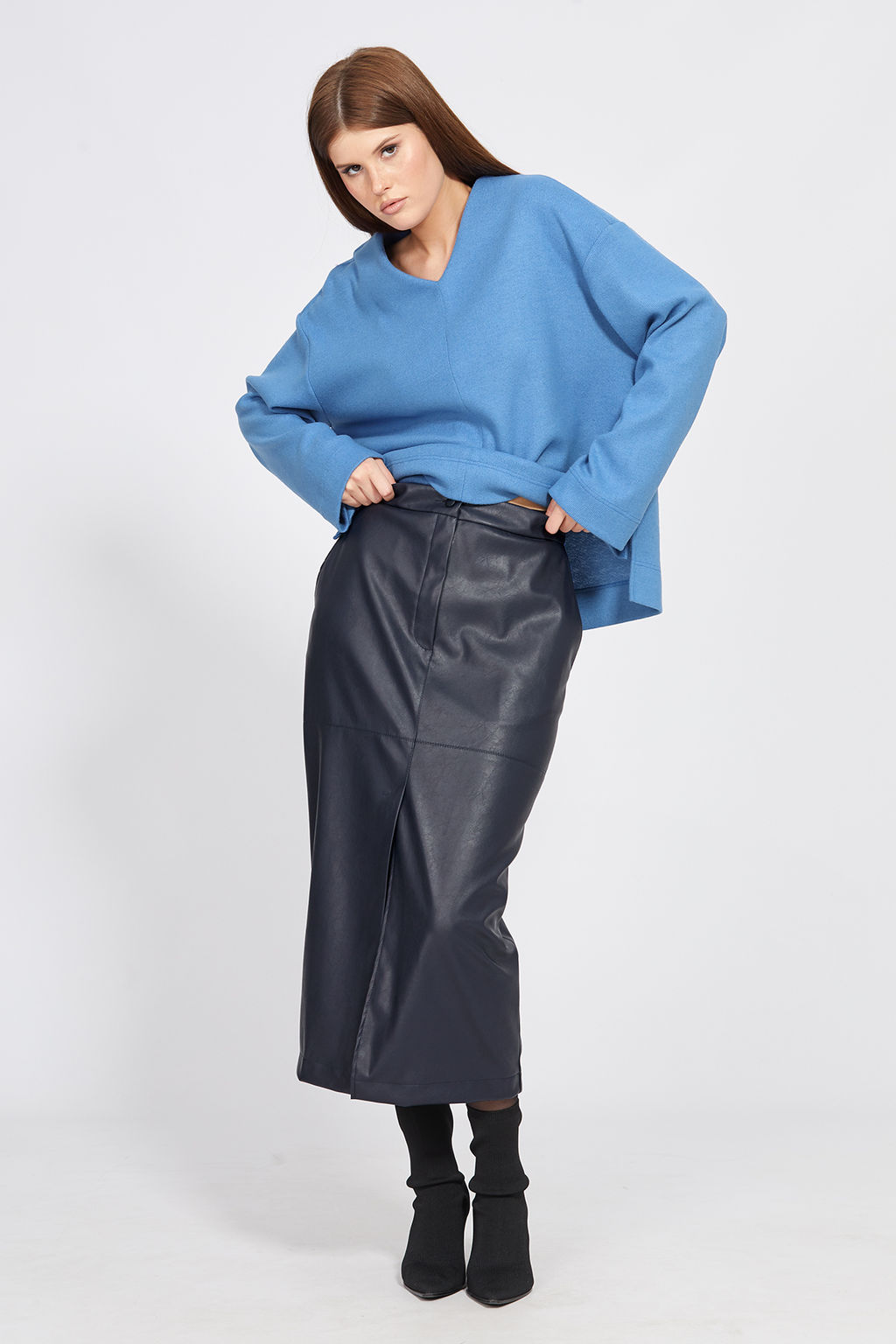 Юбка темно-синий