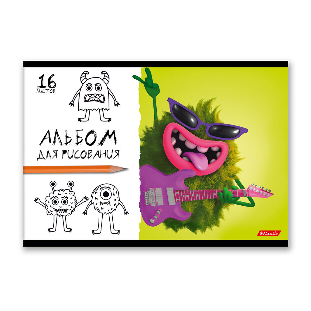 Светоч 16АЛСК4_1_3_9 Альбом для рисования 100 г/м2 A4 29 х 20.5 см 16 л. на скобе 10 шт. 000650 Буки и барабашки