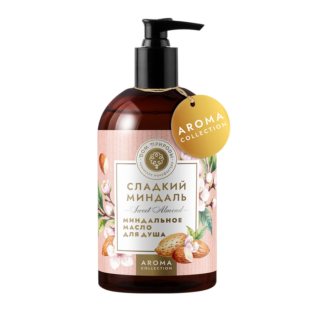 Масло для душа на миндальном молоке, 300г - Мануфактура дом природы фото 2