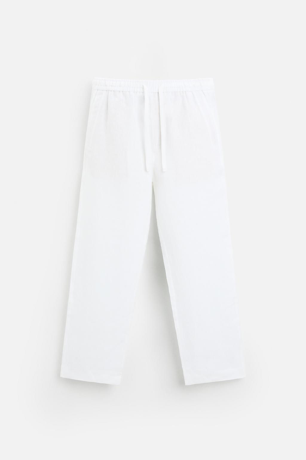 100% LINEN TROUSERS - Zara фото 17