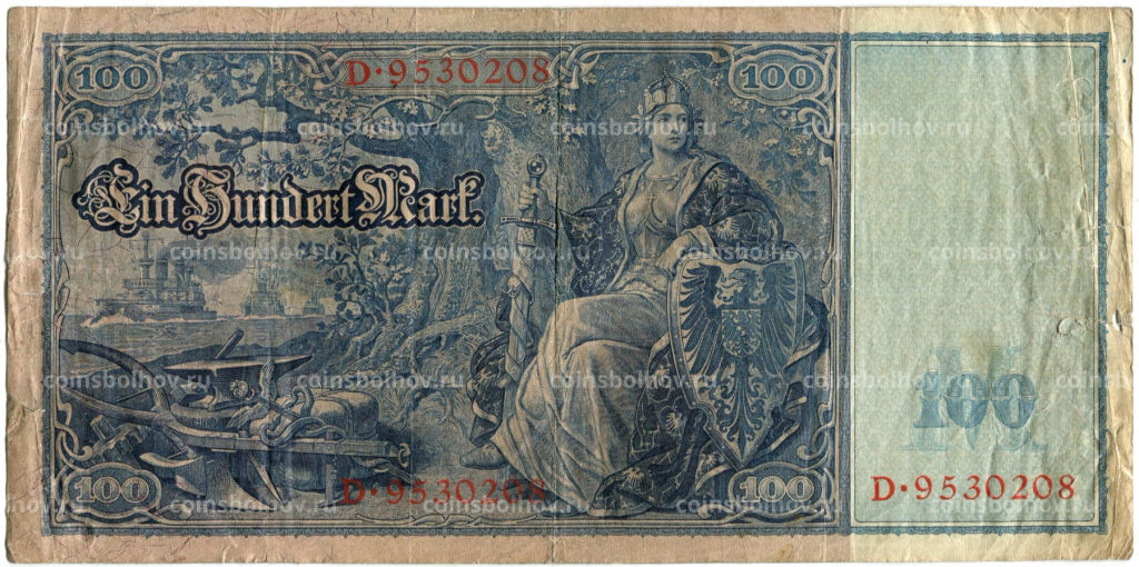 Банкнота 100 марок 1910 года Германия