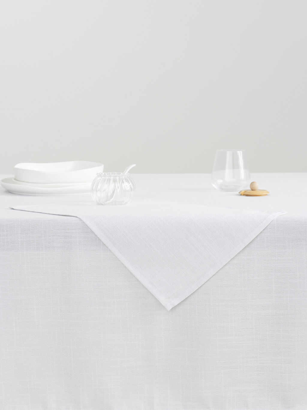 Салфетка под приборы, 30х45 см, прямоугольная, полиэстер, бело-серебристая, Floe - Anna lafarg фото 5