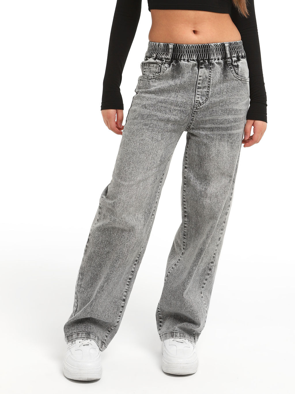 Джинсы-багги для девочек - СИНЯЯ МОДА фото 12