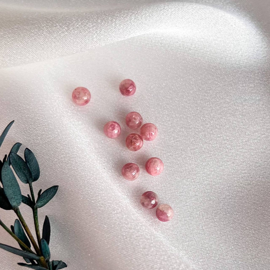 Бусины для украшений из розового Турмалина (10 шт)