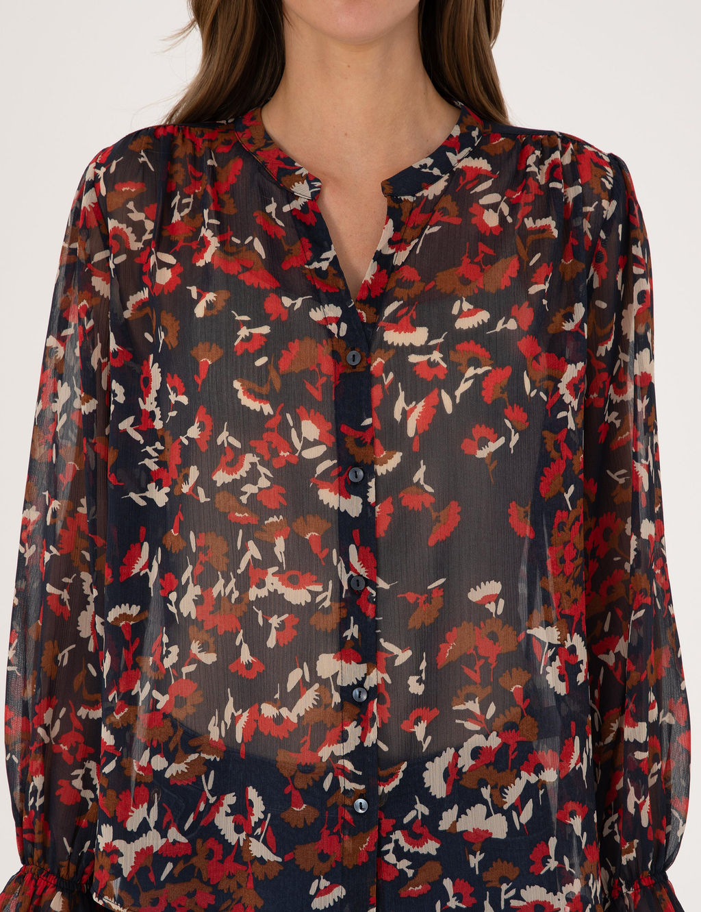 Lacivert Comfort Fit Bluz - Pierre cardin фото 6