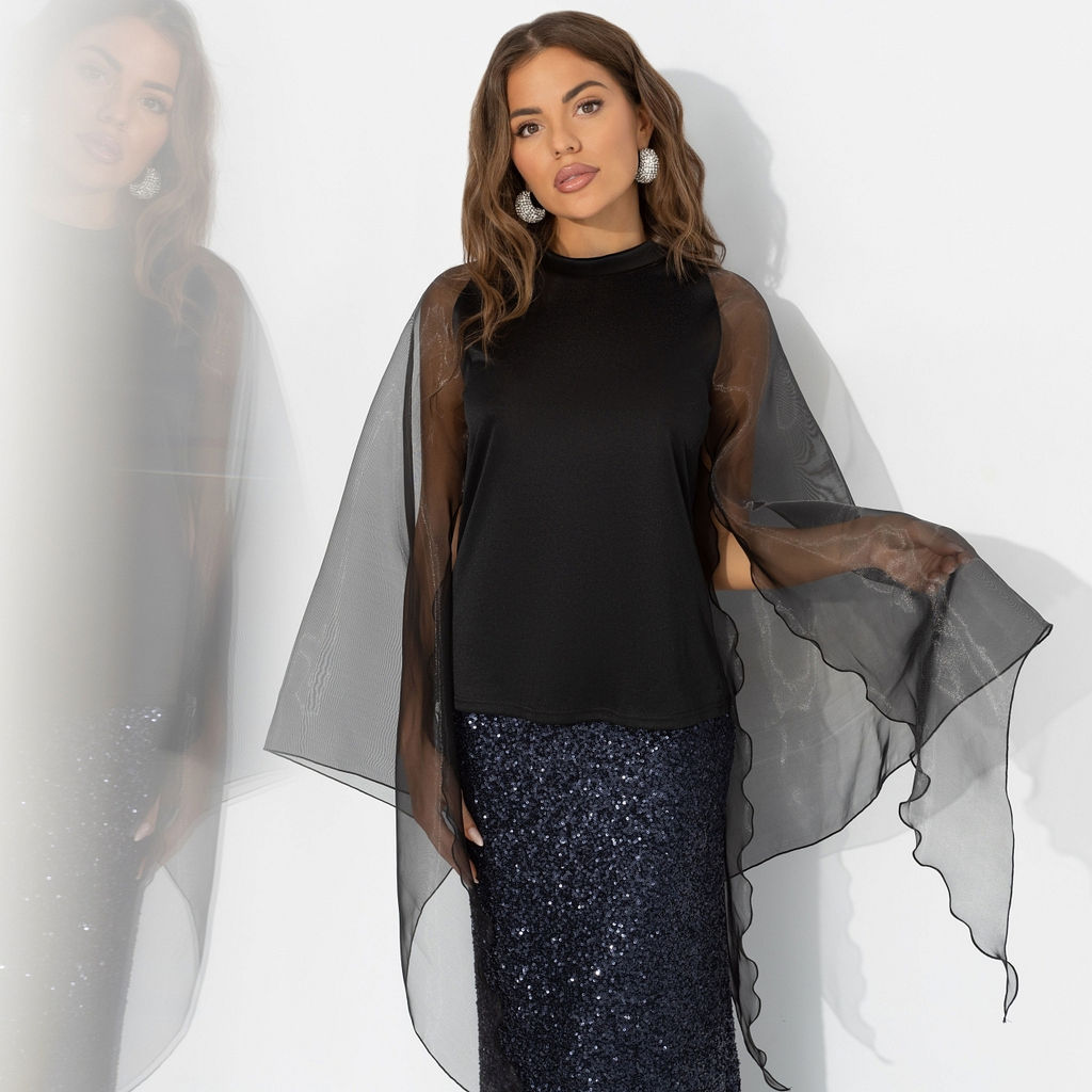 Блуза с акцентными рукавами, Незаменимая / Новый год - Charutti фото 5