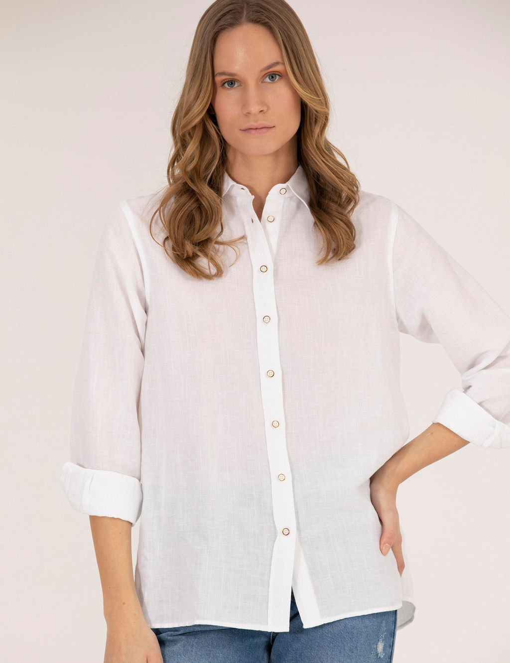 Beyaz Keten Kar___ml_ G_mlek - Pierre cardin фото 3