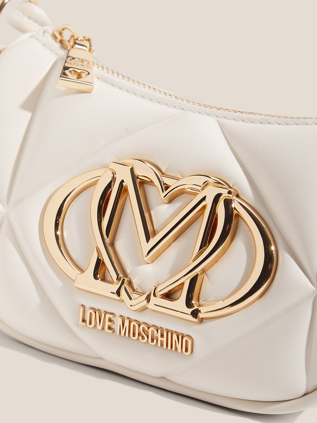 Женская сумка с ручкой LOVE MOSCHINO EMBOSSED Q Артикул 4625924, молочно-белый  фото 2