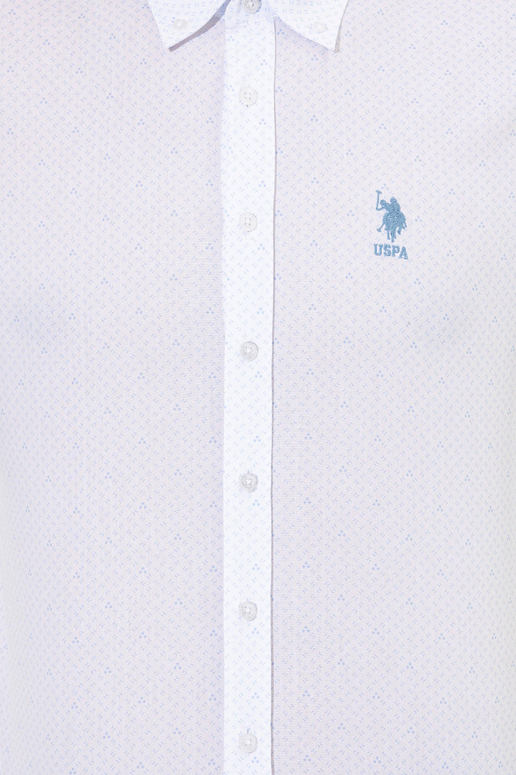 U. S. Polo Assn / Мужская белая рубашка с длинным рукавом - U.s. polo assn фото 6