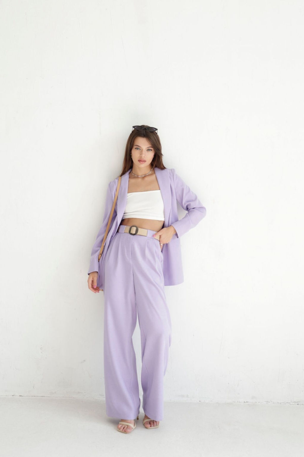 9619 Костюм брючный лавандовый - Martichelli фото 6