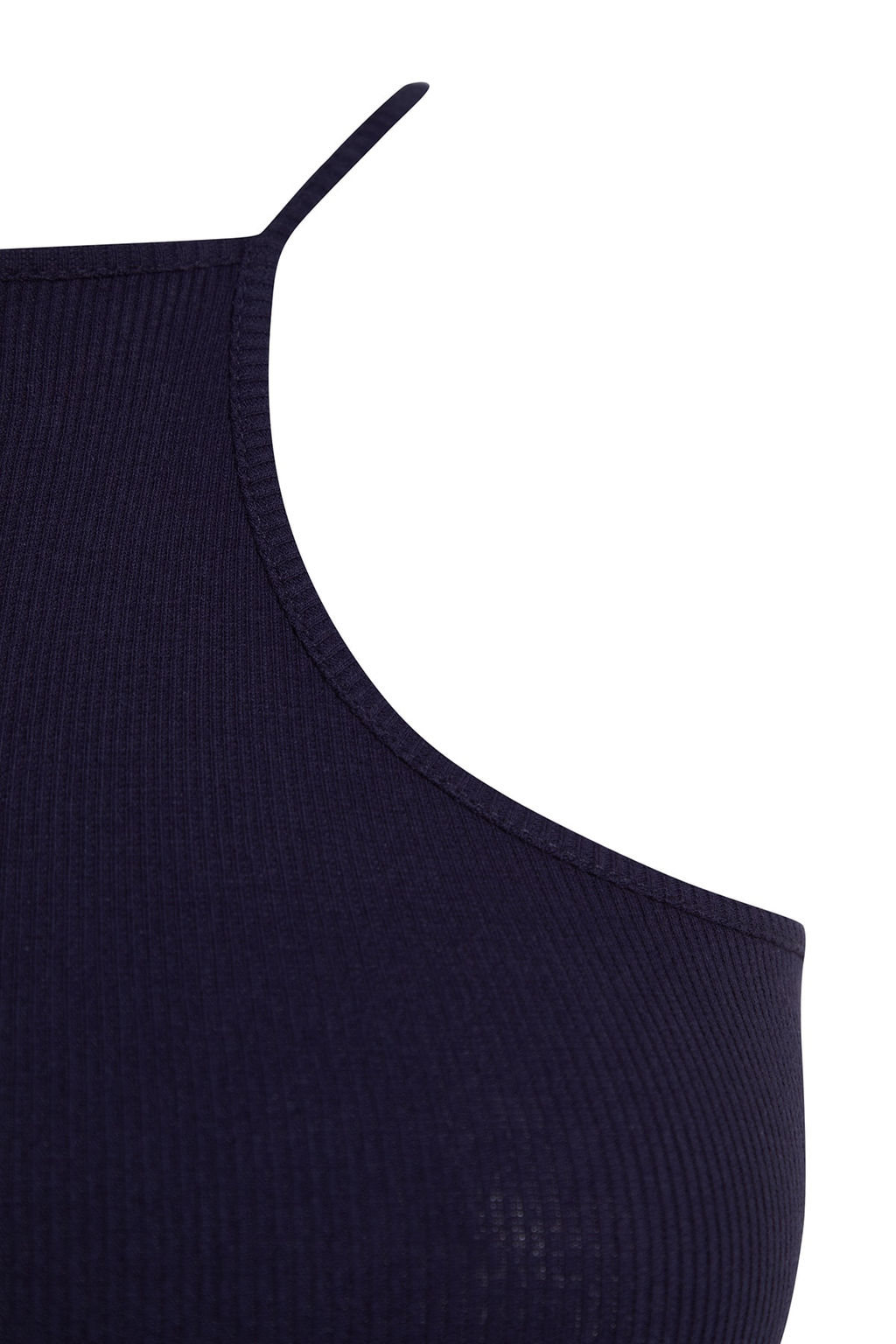 Trendyolmilla Murdum Fitilli Fitted/Vucuda Oturan Bisiklet Yaka Tek Kol Esnek Orme Bluz TWOSS22BZ0214 фото 8