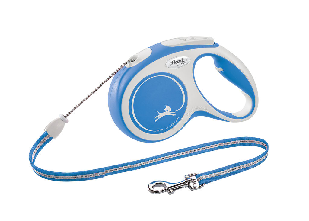 ВИА Рулетка-трос для собак до 20кг, 8м, синяя (New Comfort M Cord 8m blue) CF20C8.251.BL.20