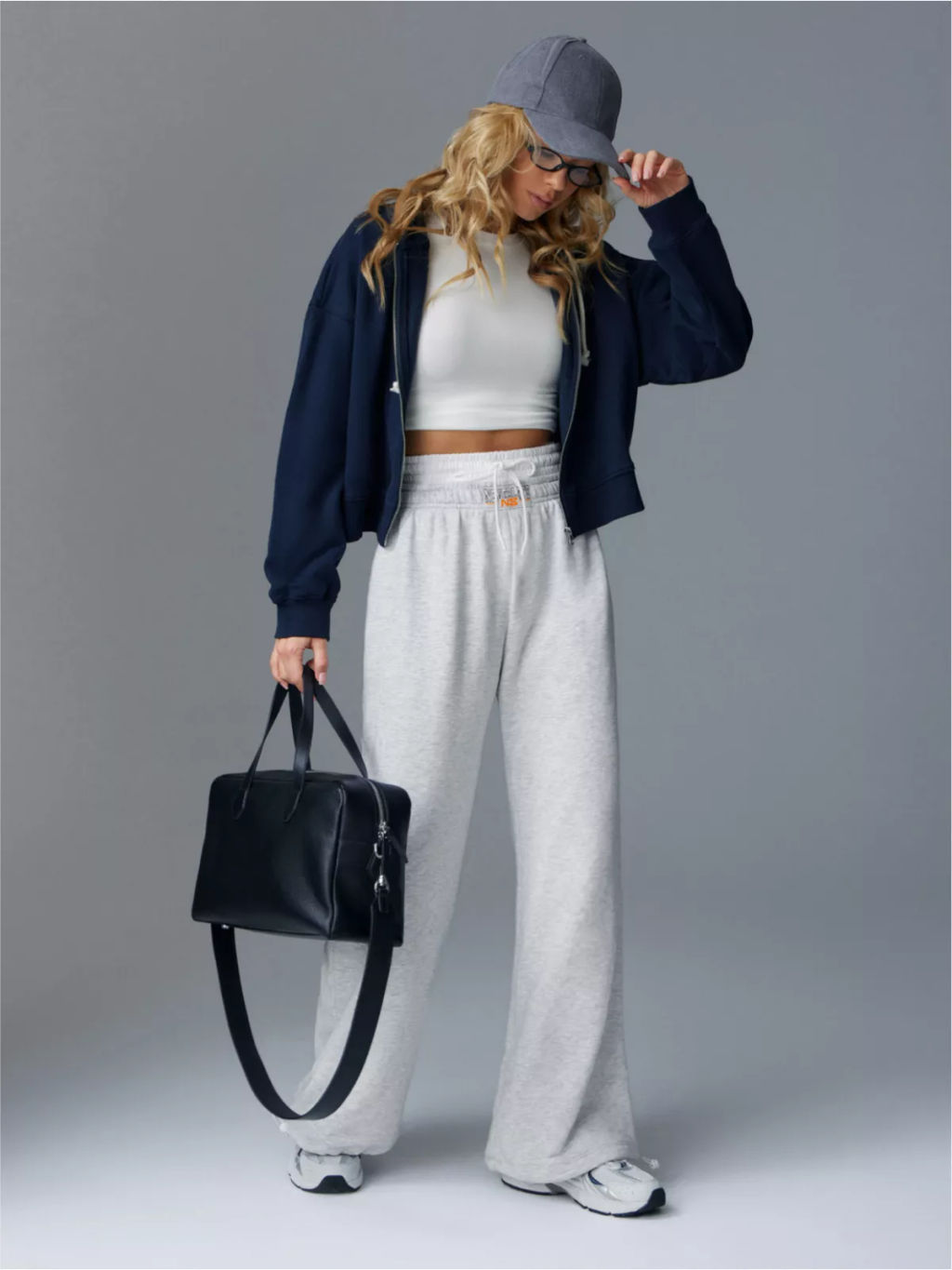 Спортивные брюки с двойным поясом