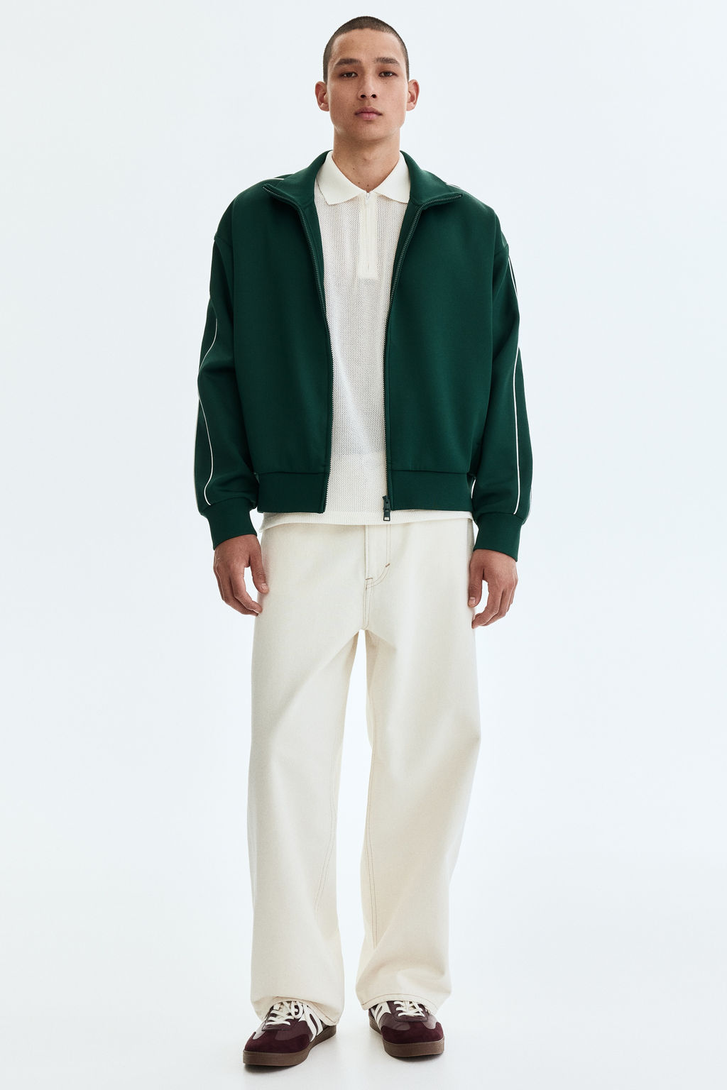 Chaqueta de ch?ndal efecto neopreno Relaxed Fit - H&m фото 5