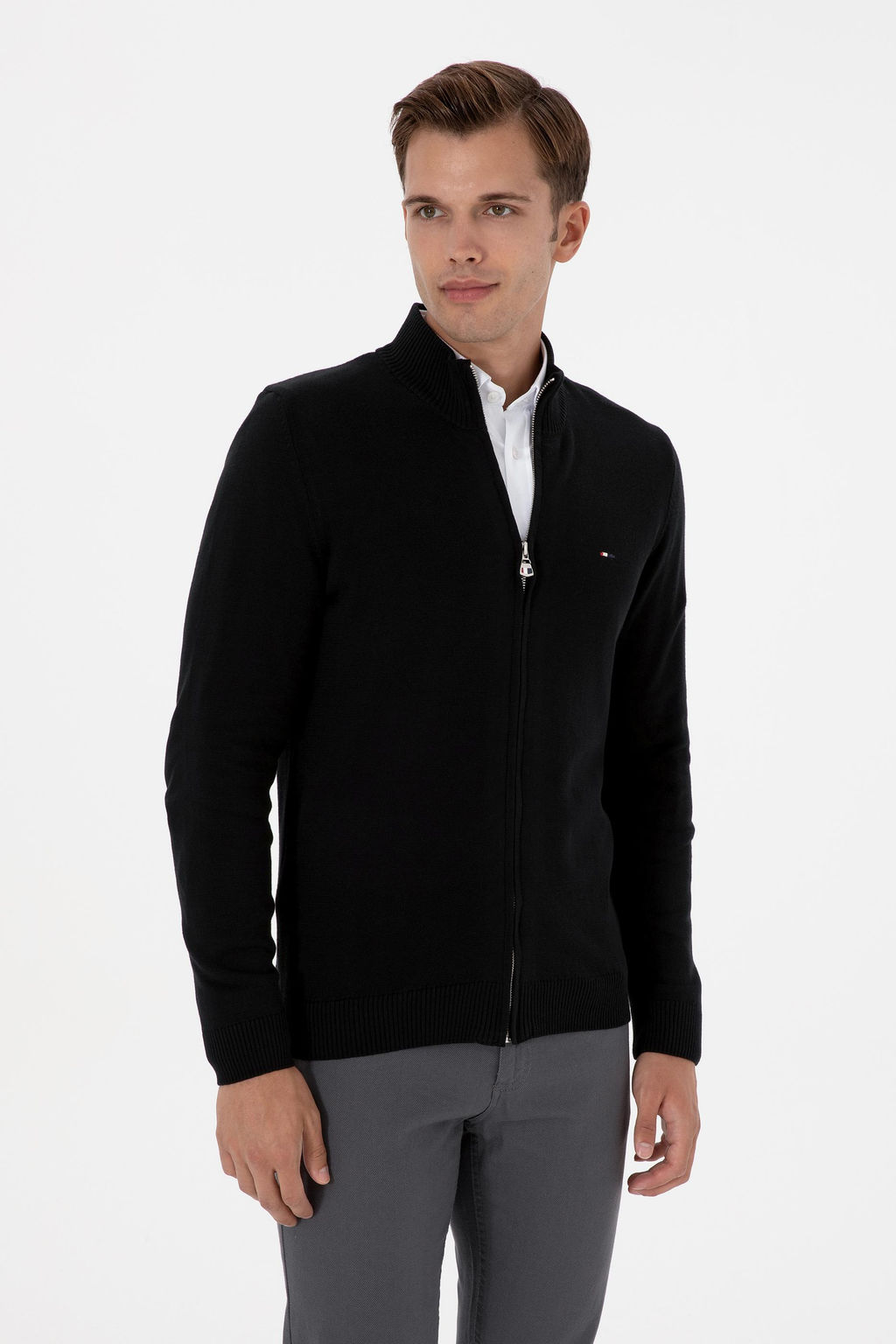 Erkek Slim Fit Siyah Basic Triko H_rka Sepette S_rpriz _ndirim - U.s. polo assn фото 8