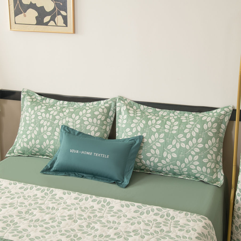 Комплект постельного белья на резинке Сатин Aurora Veil с Покрывалом AVR006 180*200*25;160*200*25;140*200*25 Евро - Ситрейд фото 6