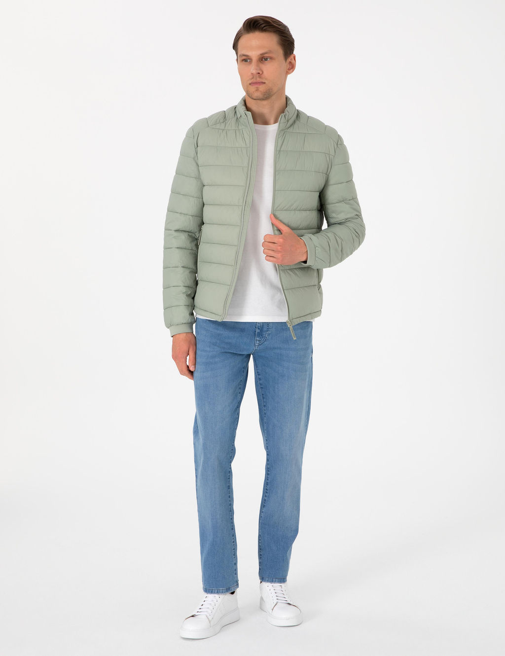 Ye_il Cropped Slim Mont