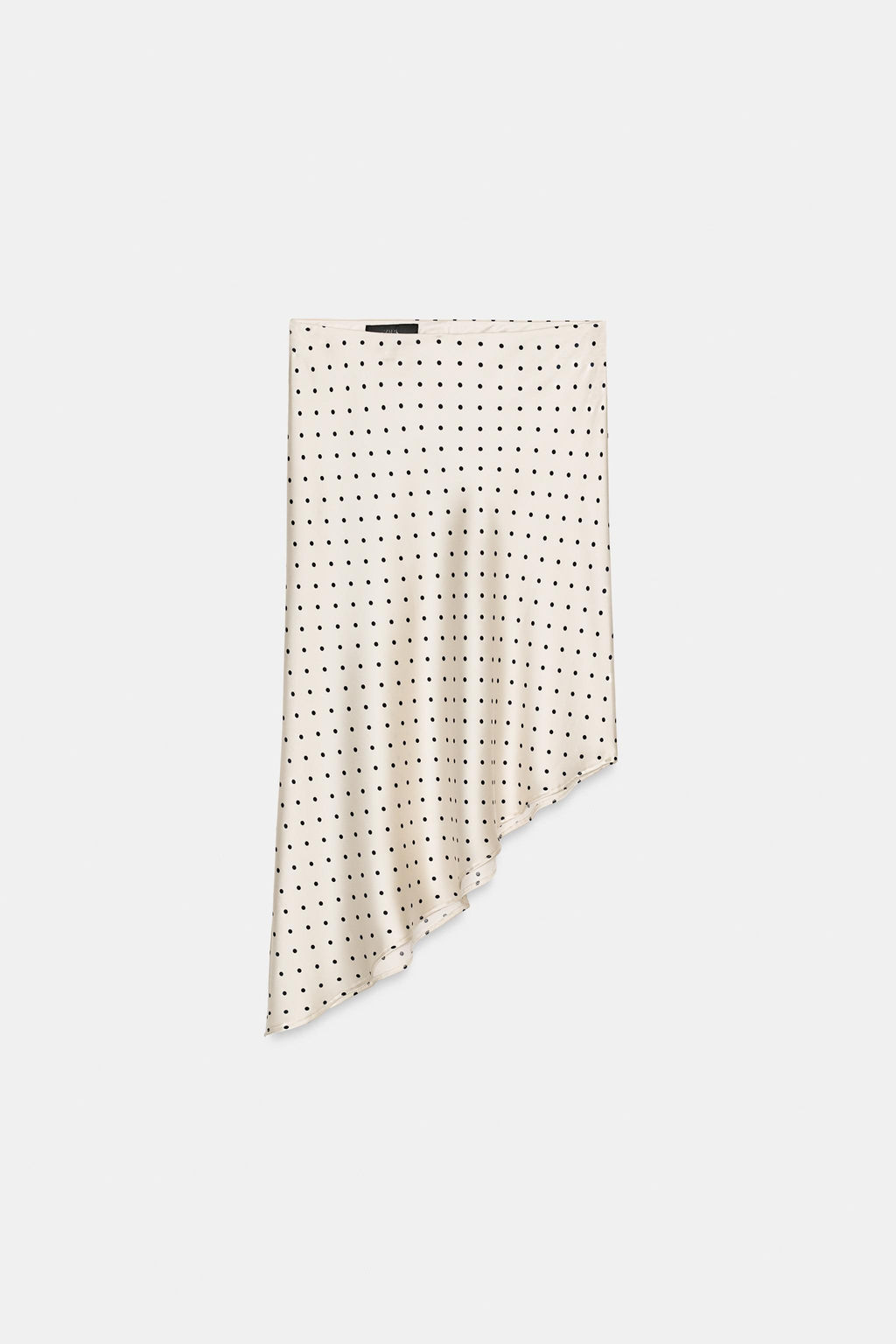 ASYMMETRIC POLKA DOT SATIN SKIRT - Zara фото 8