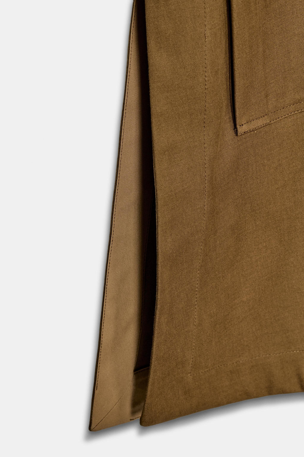 ZW COLLECTION LONG CONTRAST TRENCH COAT - Zara фото 14