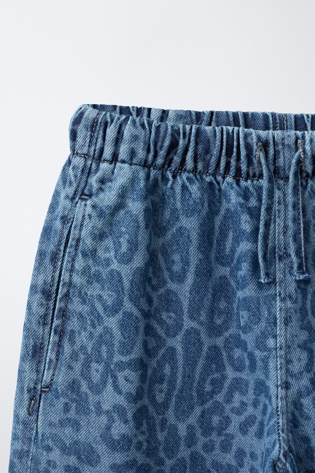 JEANS WIDE LEG ANIMAL PRINT / Azul - Zara фото 3