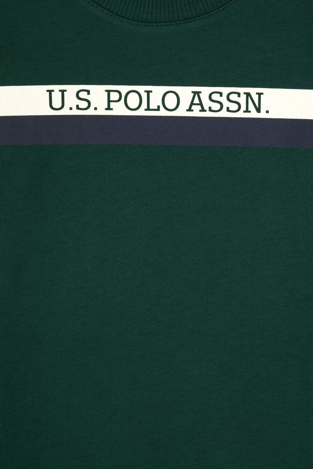 Erkek _ocuk Koyu Ye_il Basic Bisiklet Yaka Sweatshirt Sepette S_rpriz _ndirim - U.s. polo assn фото 6