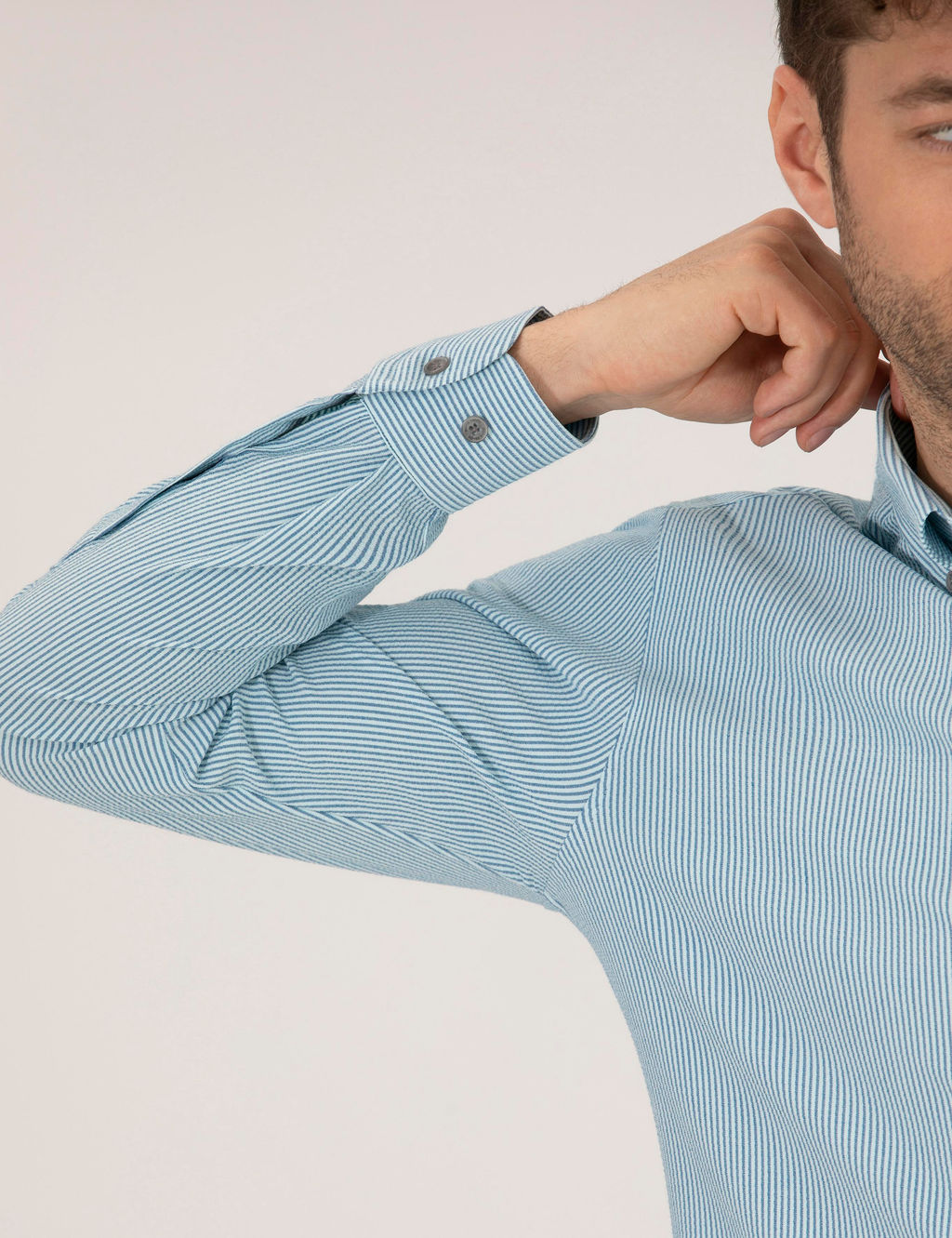 Aqua Slim Fit Uzun Kollu G_mlek