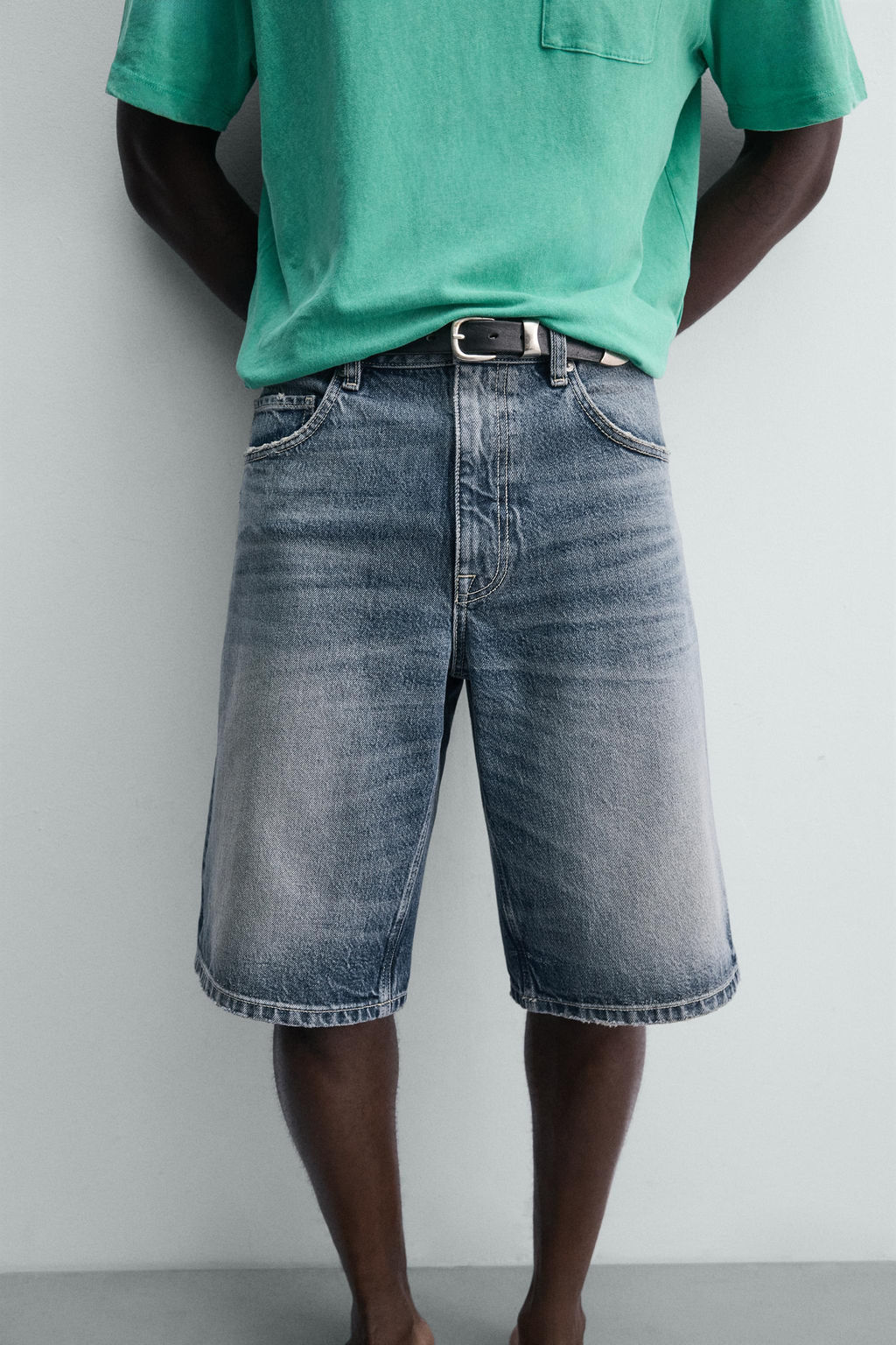 BERMUDA DENIM RELAXED FIT / Azul - Zara фото 5