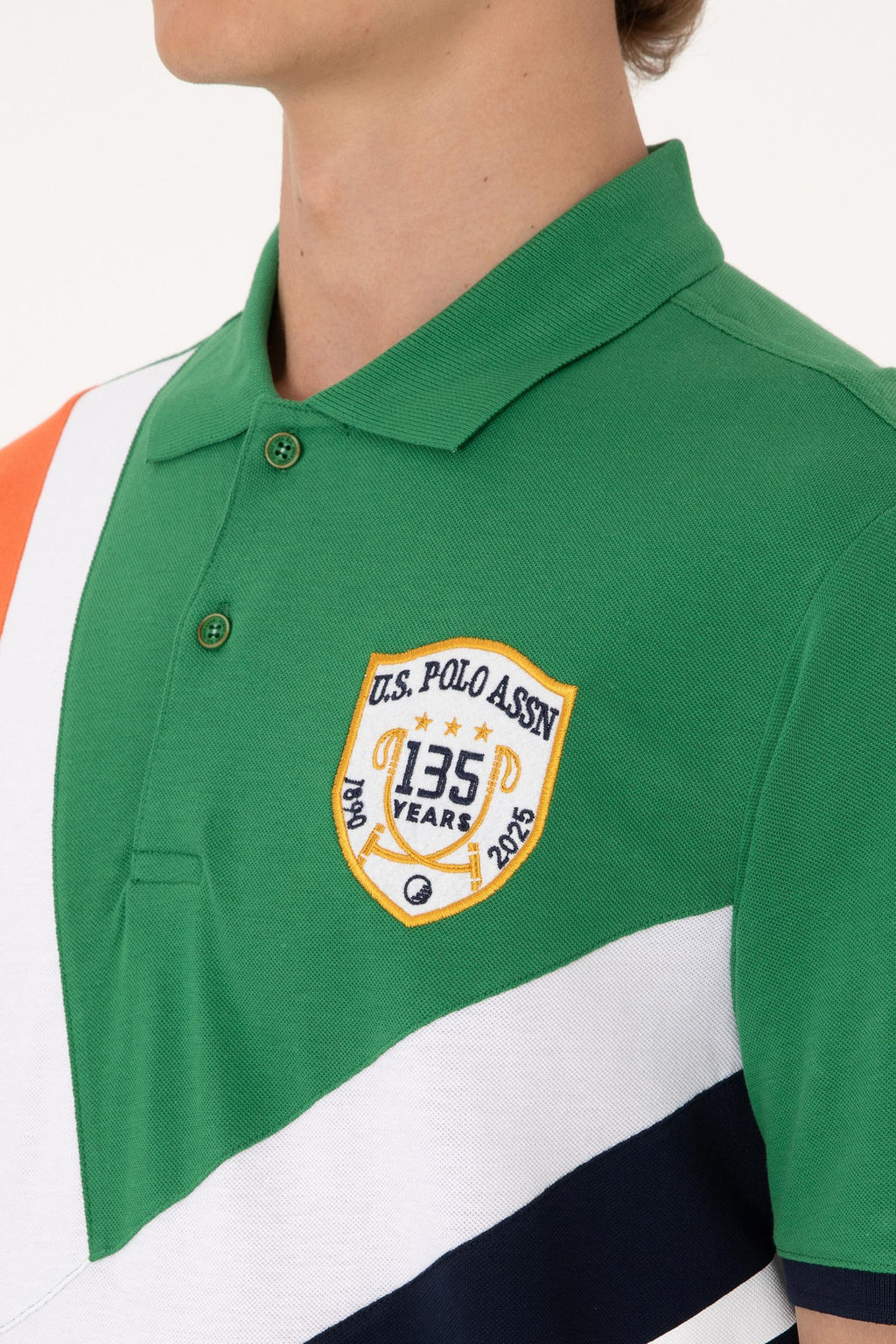 Erkek Regular Fit Polo Yaka Ye_il Ti__rt Sepette S_rpriz _ndirim - U.s. polo assn фото 7