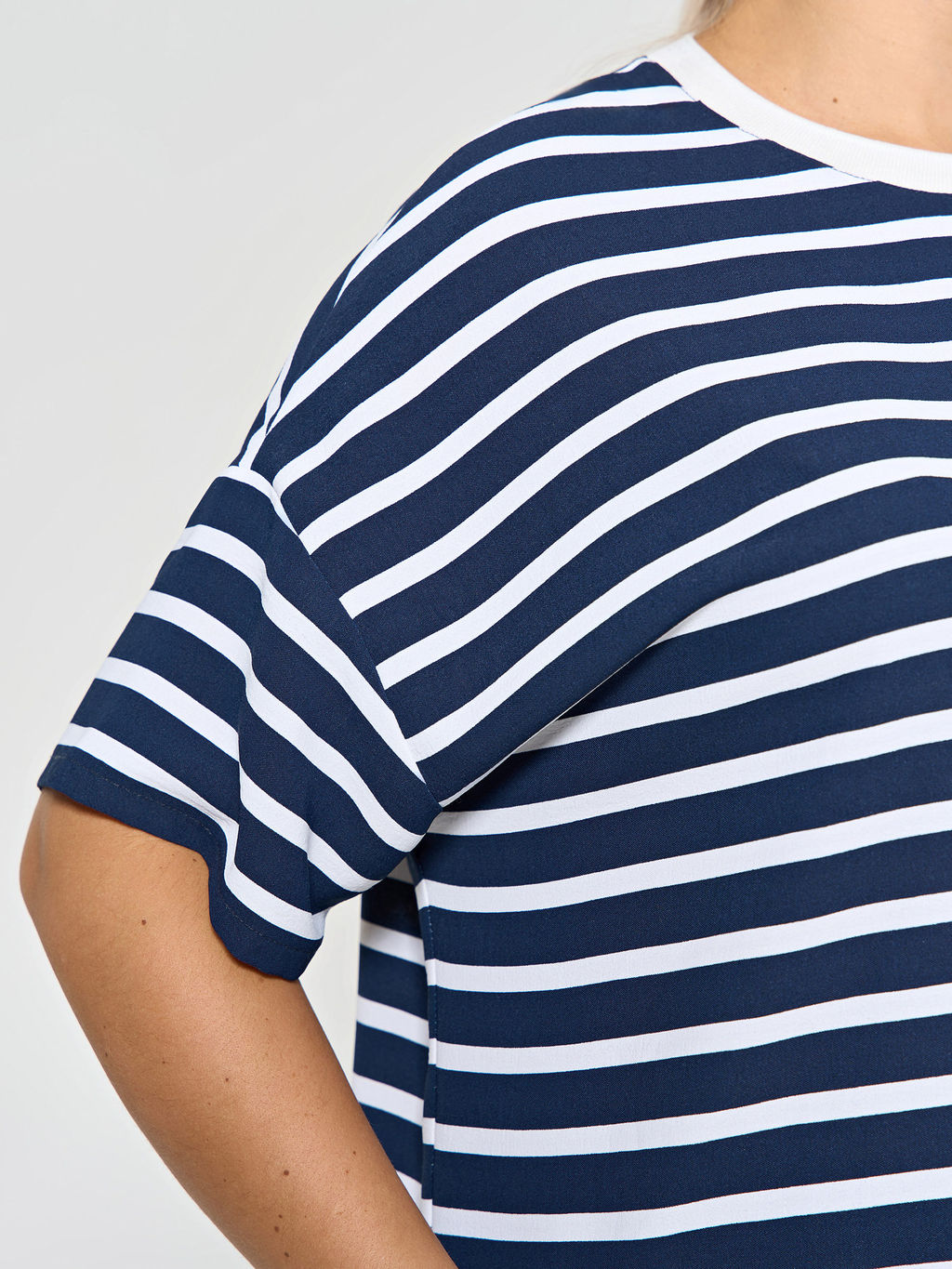 Блузка 0087-29 бело-синий