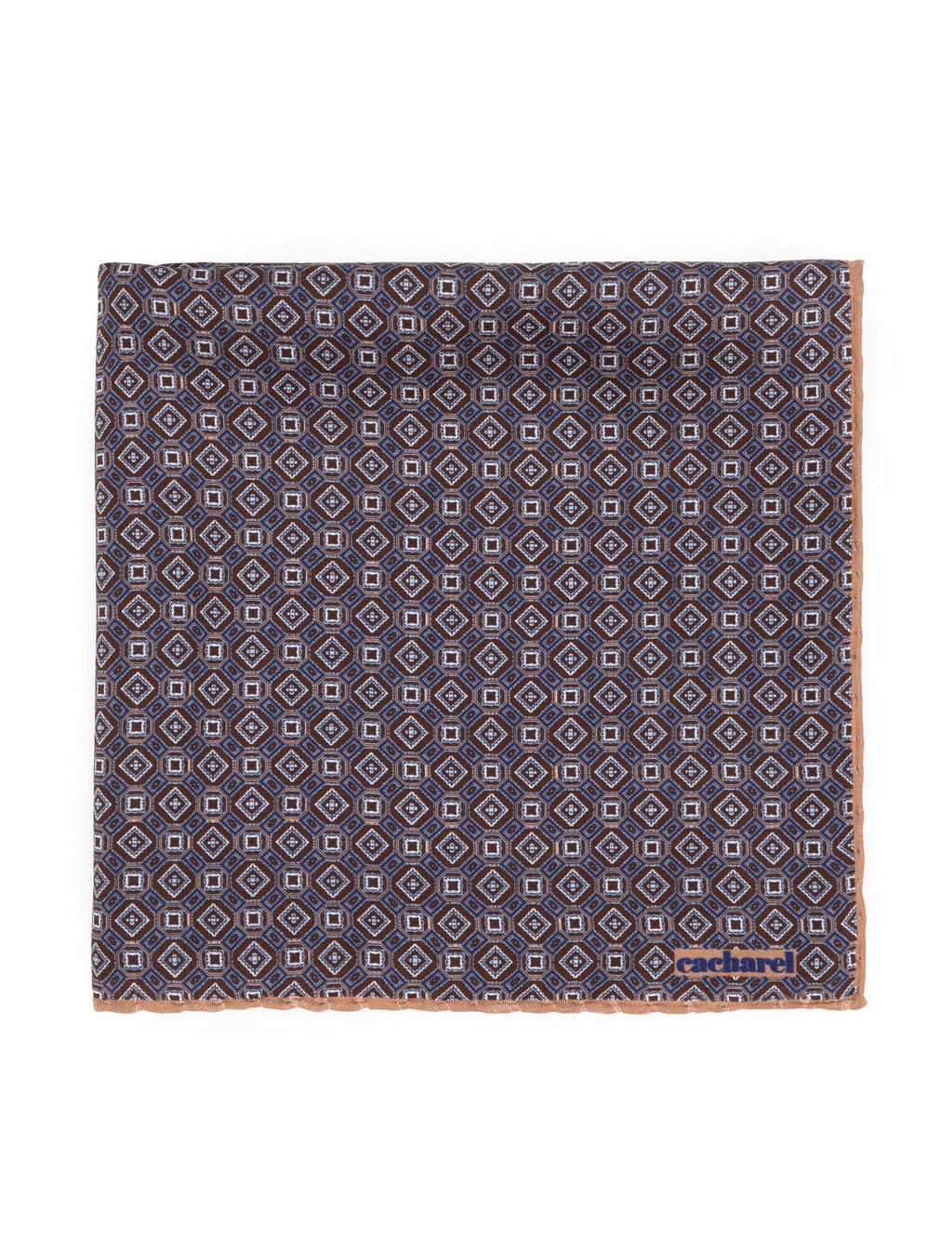 Коричневый шелковый платок - Cacharel фото 3