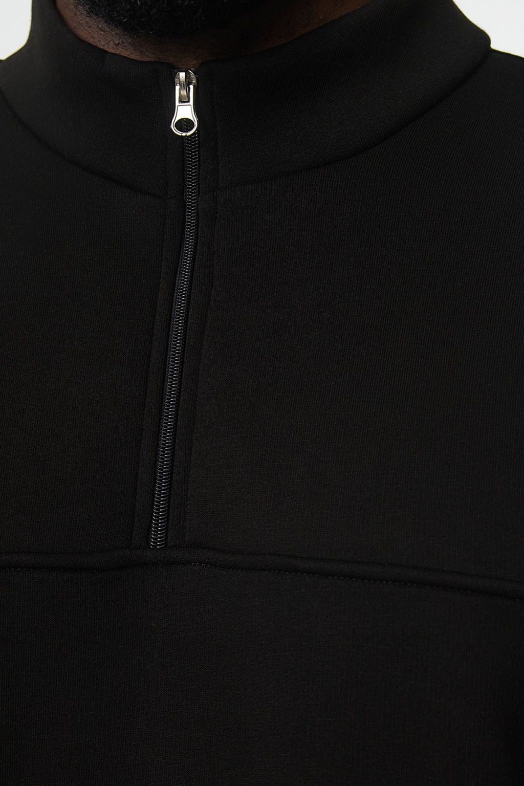 TRENDYOL MAN Buyuk Beden Siyah Oversize/Genis Kesim Fermuarl? Sweatshirt TMNAW25AO00028 - Trendyolmilla фото 4