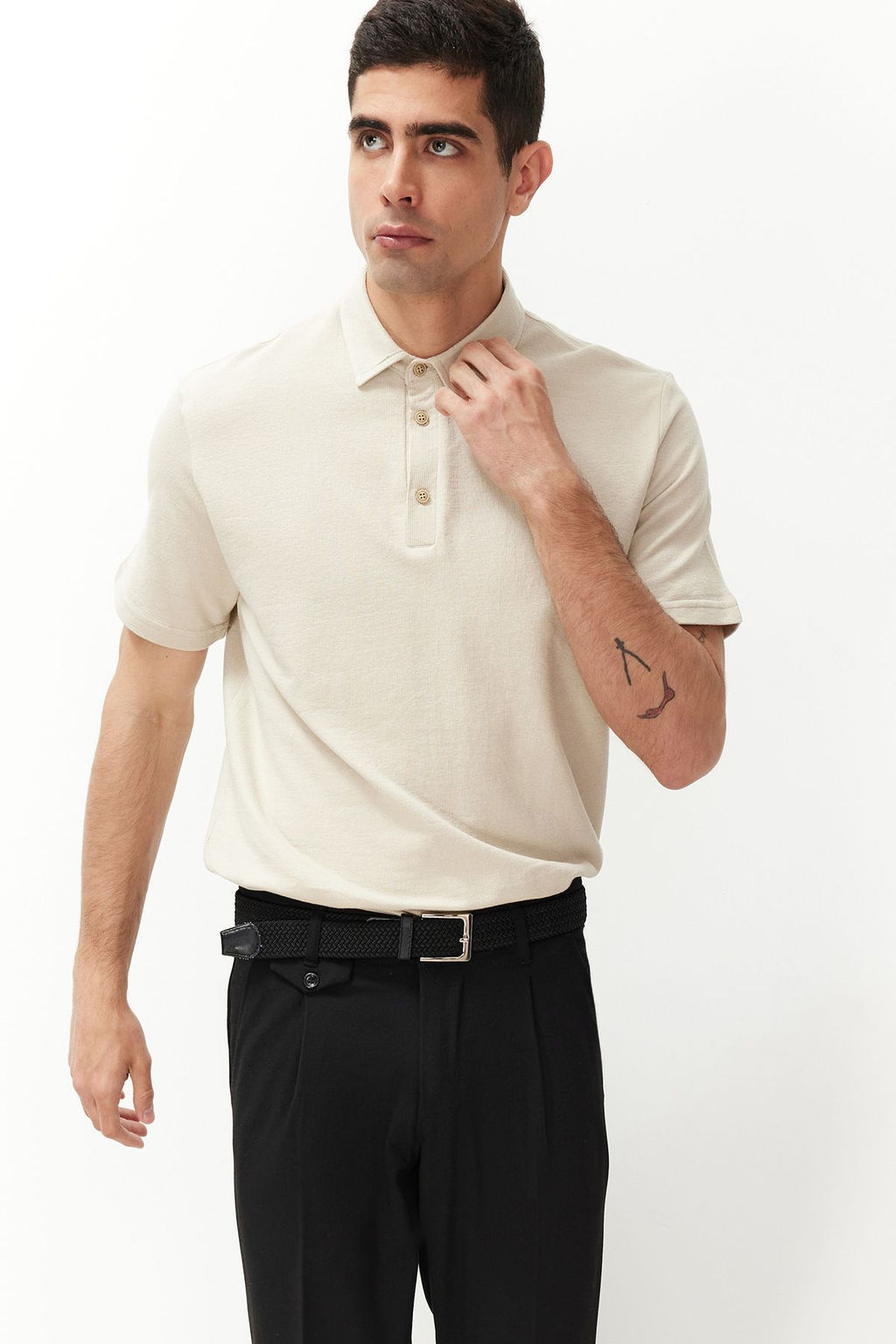 TRENDYOL MAN Siyah Italyan Kesim Pileli Klasik Duble Paca Kumas Pantolon TMNSS24PL00022 - Trendyolmilla фото 23