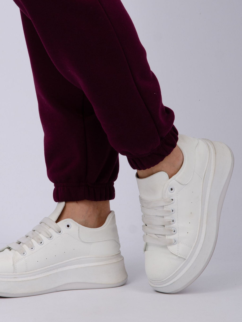 Джоггеры Мистерия 5, футер 3-х нитка начес - Малина фото 70