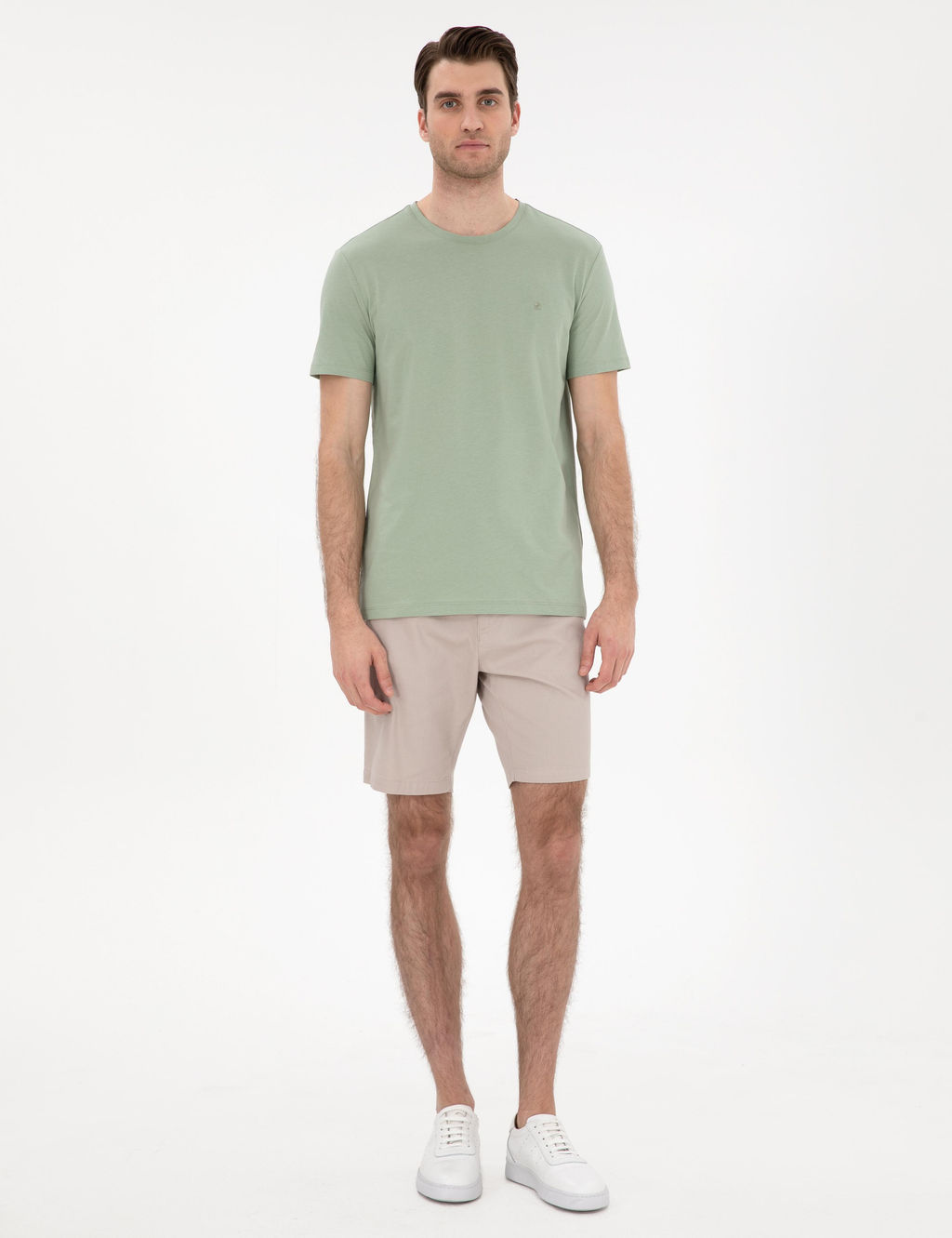 _a_la %100 Pamuk Slim Fit Bisiklet Yaka Basic Ti__rt - Pierre cardin фото 4