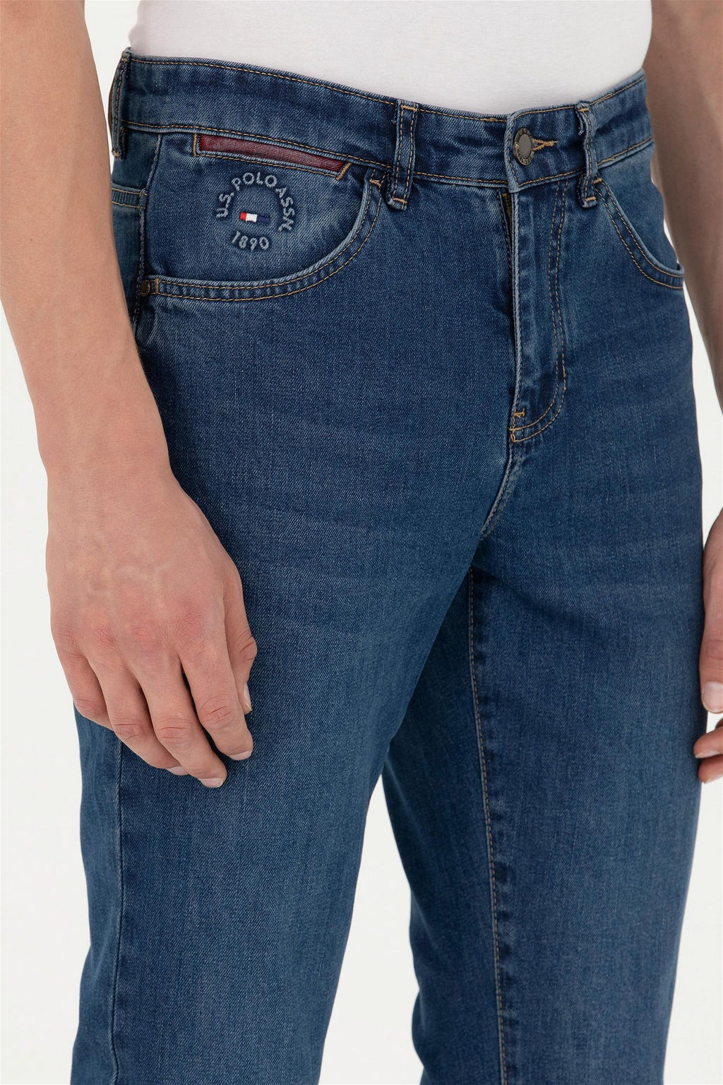 Мужские красные джинсовые брюки - U.s. polo assn фото 13