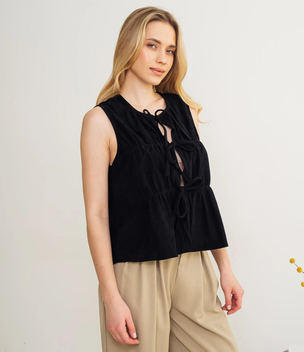Топ #КТ73601, чёрный - Dommod фото 2