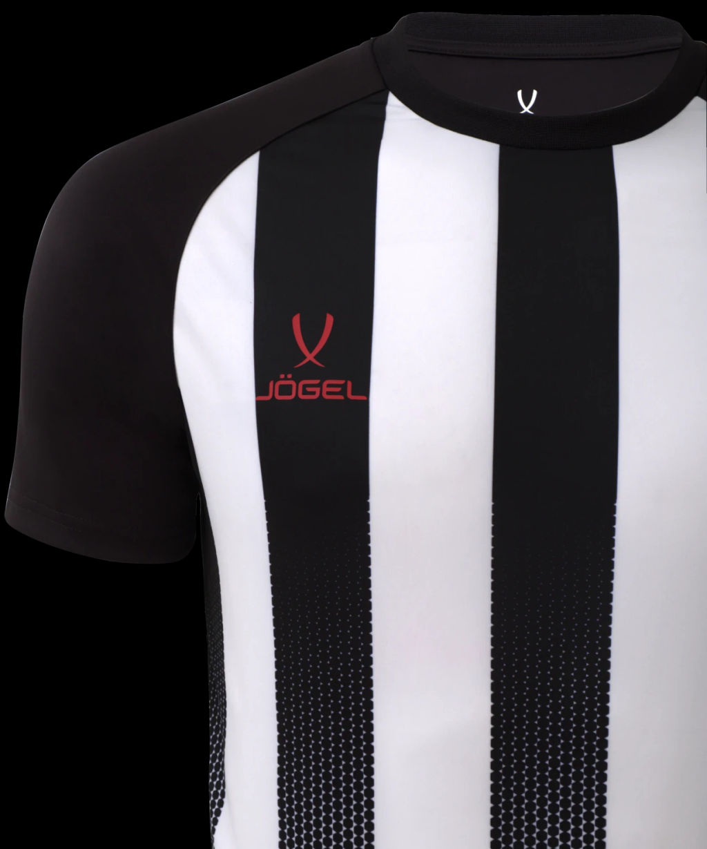 Футболка игровая JOGEL CAMP Striped Jersey, белый/черный