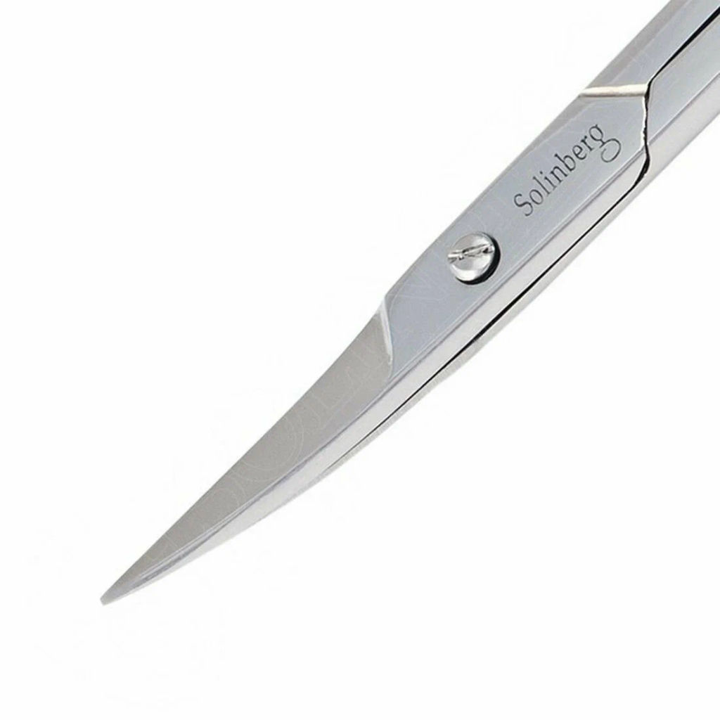 SOL Ножницы для кутикулы средние,загнутые 212-071В !