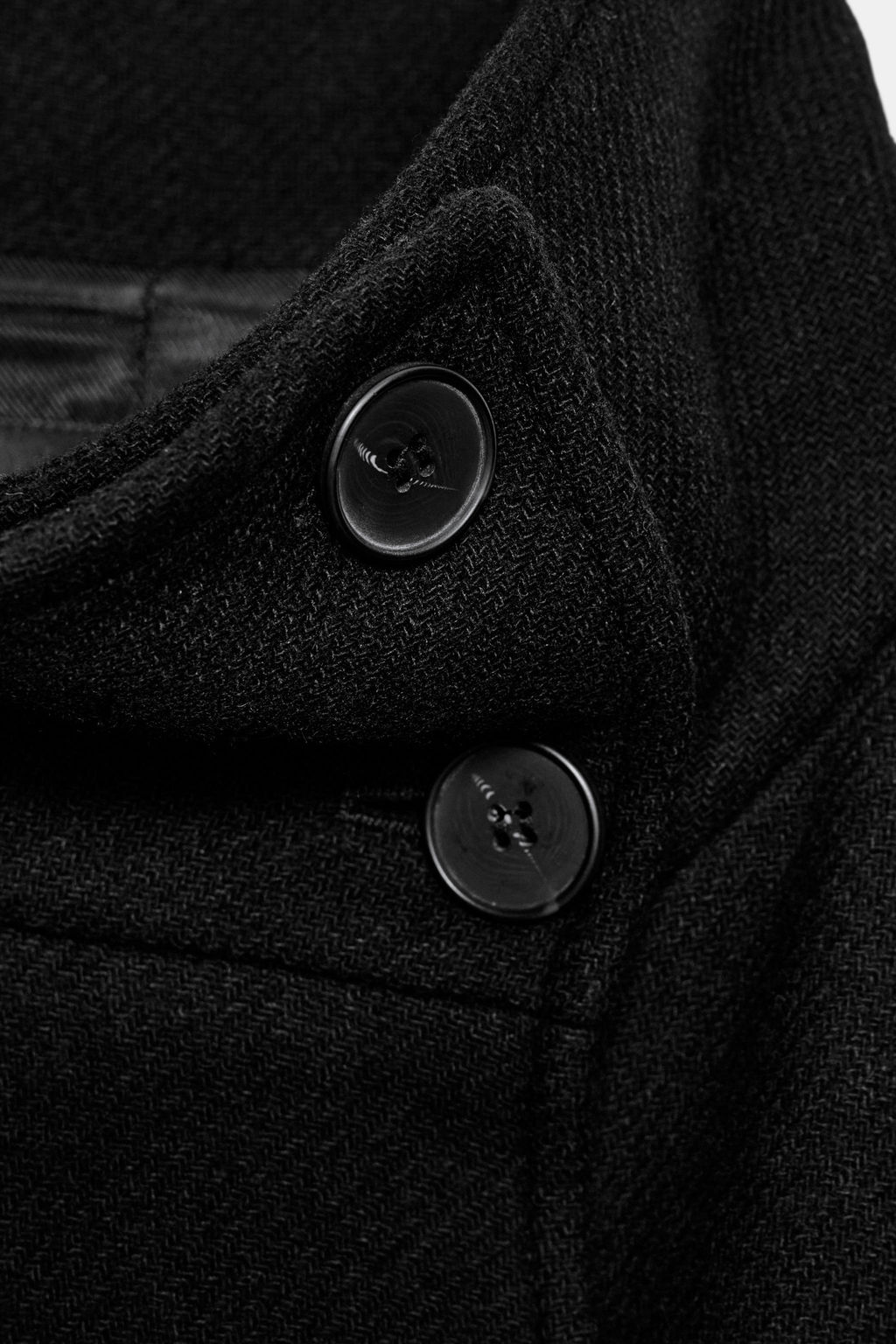 LONG WOOL COAT WITH HIGH NECK - Zara фото 11