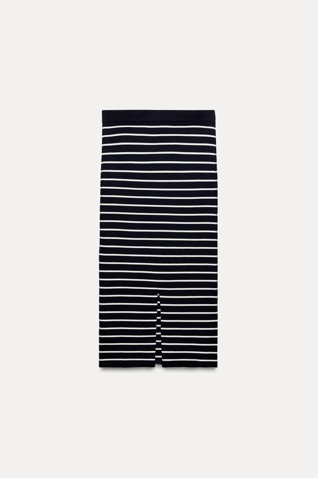 STRIPED KNIT PENCIL SKIRT - Zara фото 3